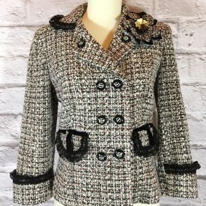 Cynthia Steffe size S blazer tweed